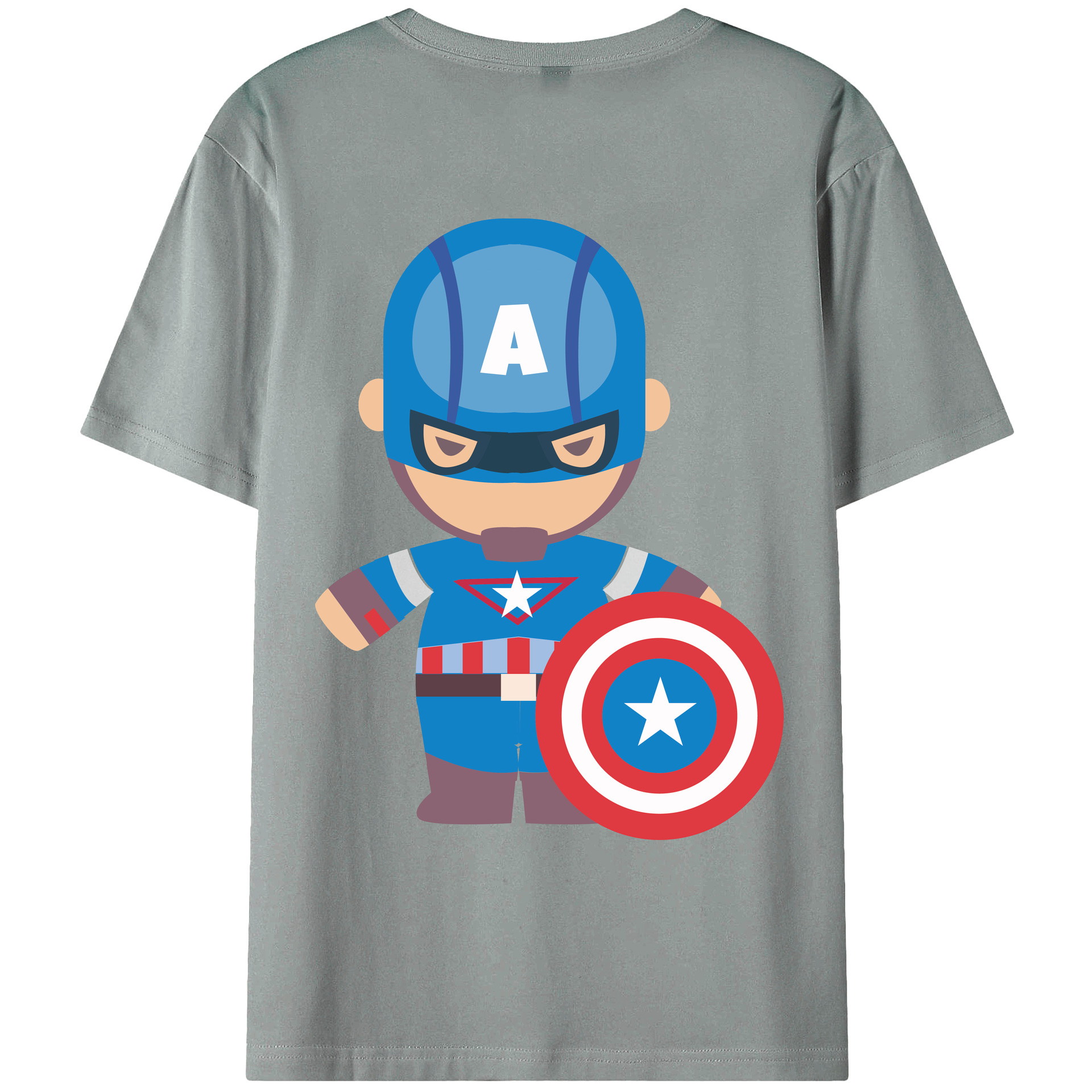 （画像用） アベンジャーズ The Avengers 綿100％ メンズ半袖Tシャツ（バックプリント） 通気性